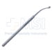 Scobee Oblique Muscle Hook, Curved Shaft, Flat 4.5mm Hook, Serrated Flat Handle, Polished Finish, Overall Length 5-1/4" (133mm) - 5-1675