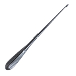 Scoville Curette, Straight, 4mm x 10mm Oval Cup, Hollow Bruns Handle, Overall Length 10" (254mm) 