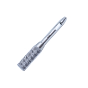 Searcy Chalazion Trephine, With Blade Guard, Resharpenable 2.5mm Blade, Double Windows, Round Knurled Handle, Polished Finish, Overall Length 2" (52mm) 699196,May-14,E3703