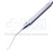 Seibel Nucleus Chopper, Left Hand Dominant, Use In Right Hand, Angled 15mm Bend To Tip, 0.5mm Olive Shaped Tip, Curved Inside Cutting Edge, Round Knurled Handle, Overall Length 4-5/8" (117mm) - 9-25627-L
