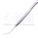 Seibel Nucleus Chopper, Left Hand Dominant, Use In Right Hand, Angled 15mm Bend To Tip, 0.5mm Olive Shaped Tip, Curved Inside Cutting Edge, Round Knurled Handle, Overall Length 4-5/8" (117mm) - 9-25627-L