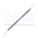 Seibel Nucleus Chopper, Left Hand Dominant, Use In Right Hand, Angled 15mm Bend To Tip, 0.5mm Olive Shaped Tip, Curved Inside Cutting Edge, Round Knurled Handle, Overall Length 4-5/8" (117mm) - 9-25627-L