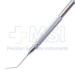 Seibel Style Nucleus Chopper / Safety Quick Chopper, Double Ended, Use In LH, RH Dominant Surgeon, Seibel End, Curved Interior Cutting Edge, 0.5mm Olive Shaped Tip, 15mm From Bend To Tip, Safety Chopper End, 0.5mm Olive Shaped Blade, 1mm Bend, Angled 10mm From Bend To Tip, Stainless Steel, Overall Length 5-1/2" (140mm) - 9-25647-RR