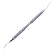 Seibel Style Nucleus Chopper / Safety Quick Chopper, Double Ended, Use In LH, RH Dominant Surgeon, Seibel End, Curved Interior Cutting Edge, 0.5mm Olive Shaped Tip, 15mm From Bend To Tip, Safety Chopper End, 0.5mm Olive Shaped Blade, 1mm Bend, Angled 10mm From Bend To Tip, Stainless Steel, Overall Length 5-1/2" (140mm) 08-14536R,6940E,08-14536R