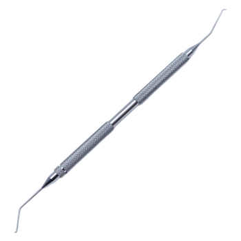 Seibel Style Nucleus Chopper / Safety Quick Chopper, Double Ended, Use In LH, RH Dominant Surgeon, Seibel End, Curved Interior Cutting Edge, 0.5mm Olive Shaped Tip, 15mm From Bend To Tip, Safety Chopper End, 0.5mm Olive Shaped Blade, 1mm Bend, Angled 10mm From Bend To Tip, Stainless Steel, Overall Length 5-1/2" (140mm) 08-14536R,6940E,08-14536R