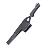 Alm Retractor, Delicate, 4 x 4 Sharp Prongs, 3mm x 8mm, Adjustable Finger Twist Screw For Spread, Overall Length 4" (102mm) 