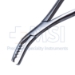 Semb Bone Holing Forceps, Curved Sideways, 8mm Wide Jaw, Deep Teeth, Without Ratchet, Overall Length 7-1/2" (190mm) - D7074