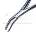 Semb Bone Holing Forceps, Curved Sideways, 8mm Wide Jaw, Deep Teeth, Ratchet, Overall Length 7-1/2" (190mm) - D7076