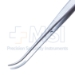 Semkin Dressing Forceps, Curved, Overall Length 6" (152mm) - 17-11150