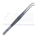 Semkin Dressing Forceps, Curved, Overall Length 6" (152mm) - 17-11150