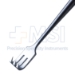 Senn Retractor, Double Ended, 3 Sharp Prongs, 8mm Spread, 19mm x 6.3mm (3/4" x 1/4") Solid Blade, Overall Length 6-1/4" (159mm) - 201221J