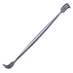 Senn Retractor, Double Ended, 3 Blunt Prongs, 9mm x 7mm Prongs, 7mm x 18mm Blade, Overall Length 6-1/4" (159mm) 