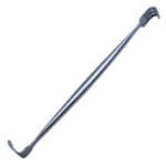 Senn Retractor, Double Ended, 3 Sharp Prongs, 9mm x 7mm Prongs, 7mm x 18mm Blade, Overall Length 6-1/4" (159mm) 