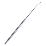 Shapleigh Curette, Small, Very Delicate 1.5mm Serrated Loop, Flexible Shaft, Flat Handle, Overall Length 6.4" (163mm) 
