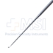 Sheehy House Knife Curette, 2mm Diameter Blade, Semi-Sharp, Straight Shaft, Malleable, Round Handle, Overall Length 6.6" (168mm) - 114-2816-16