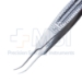 Shepard Tying Forceps, Curved, 6mm Tying Platforms, Wide Serrated Handle, Overall Length 4-1/4" (110mm) - 5-2966-C