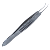 Shepard Tying Forceps, Curved, 6mm Tying Platforms, Wide Serrated Handle, Overall Length 4-1/4" (110mm) E1855 C,2651E,E1855 C
