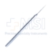 Shepard Iris Hook, Straight, Blunt, 27mm Shaft, Smooth Flat Handle, Overall Length 5" (127mm) - 11-4-6221