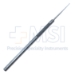 Shepard Iris Hook, Curved, Blunt 1mm Hook, Serrated Flat Handle, Polished Finish, Overall Length 4-3/4" (123mm) - 5-1650-B
