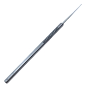 Shepard Iris Hook, Curved, Blunt 1mm Hook, Serrated Flat Handle, Polished Finish, Overall Length 4-3/4" (123mm) K3-5110,E0549 B,9254E,K3-5110,E0549 B