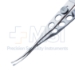 Shepard Lens Holding Forceps, Curved Jaws, With Lock, 20mm Mid-Screw To Tip Length, Serrated Three Hole Handle, Overall Length 4-3/4" (120mm) - 11-6-9731