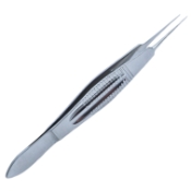 Shepard Tying Forceps, Straight Shafts, 4mm Tying Platform, Wide Serrated Handle, Overall Length 4-1/4" (110mm) 389471,May-66,E1855
