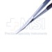 Shepard-Westcott Tenotomy Scissors, Curved, Right, Blunt Tips, Westcott Blades, Serrated Upper Blade, 21mm Mid-Screw To Tip, Serrated Flat Handle, Polished Finish, Overall Length 4-5/8" (117mm) - 5-4431-RS