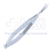 Shepard-Westcott Tenotomy Scissors, Curved, Right, Blunt Tips, Westcott Blades, Serrated Upper Blade, 21mm Mid-Screw To Tip, Serrated Flat Handle, Polished Finish, Overall Length 4-5/8" (117mm) - 5-4431-RS