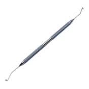 Shepherd-Whitman Capsule Polisher, Double Ended, Anterior/Posterior, Angled Left/Right Rings, 1.75mm Diameter, Semi-Sharp Top Bottom Edges, Round Handle, Overall Length 5-3/4" (146mm) E0523,1009E,E0523