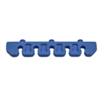 Silicone Bar For Plastic Sterilization Tray, 5 Slot, 3.75" x 0.75", Open End, Round 5mm Slots 
