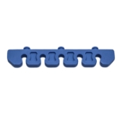 Silicone Bar For Plastic Sterilization Tray, 5 Slot, 3.75" x 0.75", Open End, Round 5mm Slots 