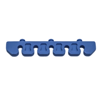 Silicone Bar For Plastic Sterilization Tray, 5 Slot, 3.75" x 0.75", Open End, Round 5mm Slots 