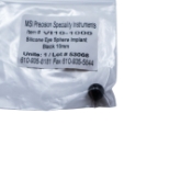 Silicone Eye Sphere, Black, 10mm 