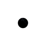 Silicone Eye Sphere, Black, 19mm 