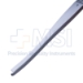 Silver Osteotome, Curved Left, 3mm Wide, Guard, Overall Length 7-1/8" (180mm) - 114-5488-M