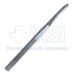 Silver Osteotome, Curved Left, 3mm Wide, Guard, Overall Length 7-1/8" (180mm) - 114-5488-M