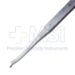 Silver Osteotome, Curved Left, 4mm Wide, Guard, Overall Length 7-1/8" (180mm) - 114-5488