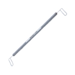 Simcoe Nucleus Loop, Double Ended, 13mm Long x 4mm Wide Serrated Loops, Round Knurled Handle, Overall Length 4-1/2" (115mm) 1220585,11/4/5241,K3-4130,E0650