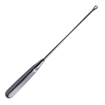 Sims Curette, Size 0, Sharp, Malleable Shaft, Overall Length 11" (280mm) 