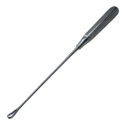 Sims Uterine Curette, Size 3, Sharp, Malleable Shaft, Overall Length 11" (279mm) 