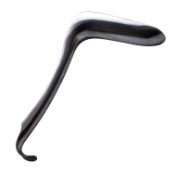 Sims Vaginal Retractor, Single Ended, Blade (1-1/4" Wide x 3" Length), Overall Length 8-1/4" (210mm) 