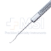 Sinskey Hook, Curved Shaft, Modified, 0.2mm Hook, Serrated Flat Handle, Polished Finish, Overall Length 4-3/4" (120mm) - 5-1656-M