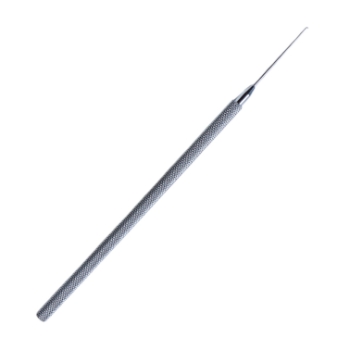 Sinskey Hook, 0.2mm, 18mm Straight Shaft, Round Knurled Handle, With Guard, Overall Length 4-1/2" (115mm) 