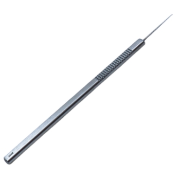 Sinskey Iris IOL Hook, Straight Shaft, 0.2mm Hook, Serrated Flat Handle, Overall Length 4-3/4" (121mm) K3-5220,E0545,9265E,K3-5220,E0545