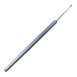 Skeele Currette, Straight 31mm Shaft, 2mm Cup, Serrated Edge, Flat Handle, Polished Finish, Overall Length 4-7/8" (125mm) E0790,5426E,E0790