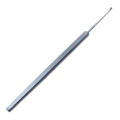 Skeele Currette, Straight 31mm Shaft, 2mm Cup, Serrated Edge, Flat Handle, Polished Finish, Overall Length 4-7/8" (125mm) E0790,5426E,E0790