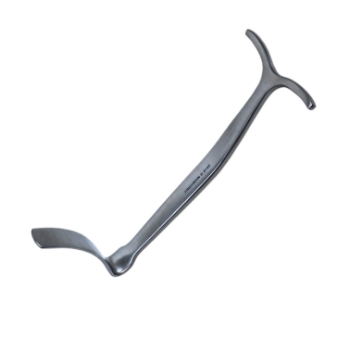 Smillie Knee Retractor, Reverse Curve, 13mm x 55m Blade, T Handle, Overall Length 5-1/2" (140mm) 