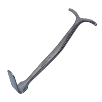 Smillie Retractor, Angled Blade, 19mm x 30mm Blade, T Handle, Overall Length 5-1/2" (140mm) 