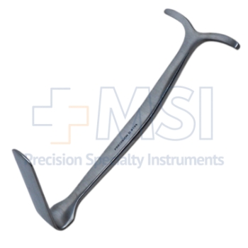 Smillie Retractor, Angled Blade, 19mm x 45mm Blade, T Handle, Overall Length 5-1/2" (140mm) 