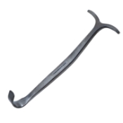 Smillie Retractor, Full Curved Down Blade, 13mm x 18mm Blade, T Handle, Overall Length 5-1/2" (140mm) 